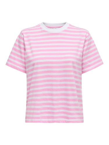 striped, pink, Only, 15272227 Bonbon WHITE STR