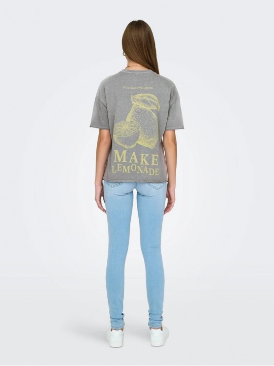 Only Silver Sconce T-Shirt with Print for Women