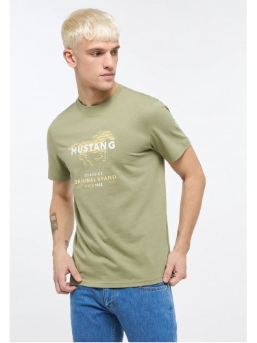 Mustang, зеленые, с принтом, футболки, 1013828 6273