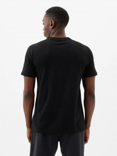 Чоловіча футболка GAP з лого принтом чорного кольору