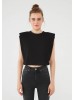 Shop Mavi's Black Cropped T-Shirts for Women
