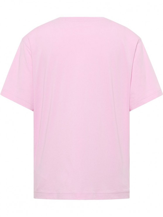 Женские футболки Mustang с розовым лого принтом