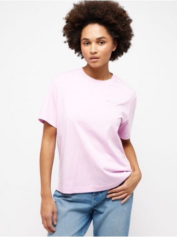 Mustang, logo print, pink, t-shirts, 1014971 8070