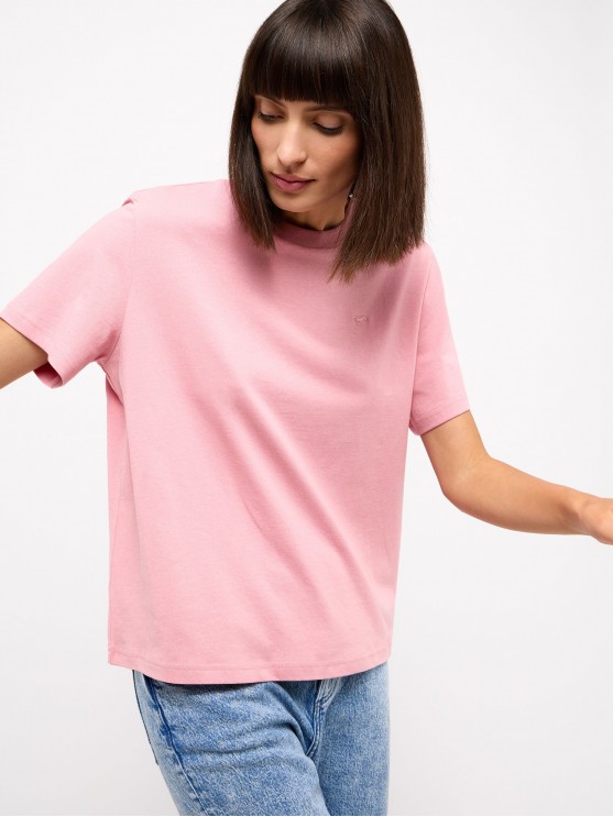 Mustang Pink Oversized T-Shirt for Women