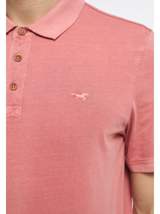 Мужские рожевые футболки поло от Mustang