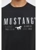 Mustang Black Print T-shirt for Men
