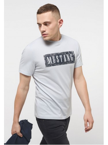 Mustang Jeans, Regular Fit, Blue, T-shirts, 1013520 4017