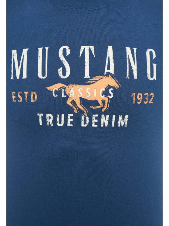 Чоловіча футболка Mustang з синім принтом