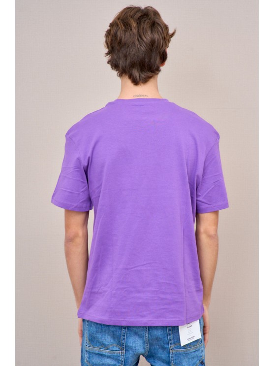 Мужские футболки Jack Jones с фиолетовым принтом