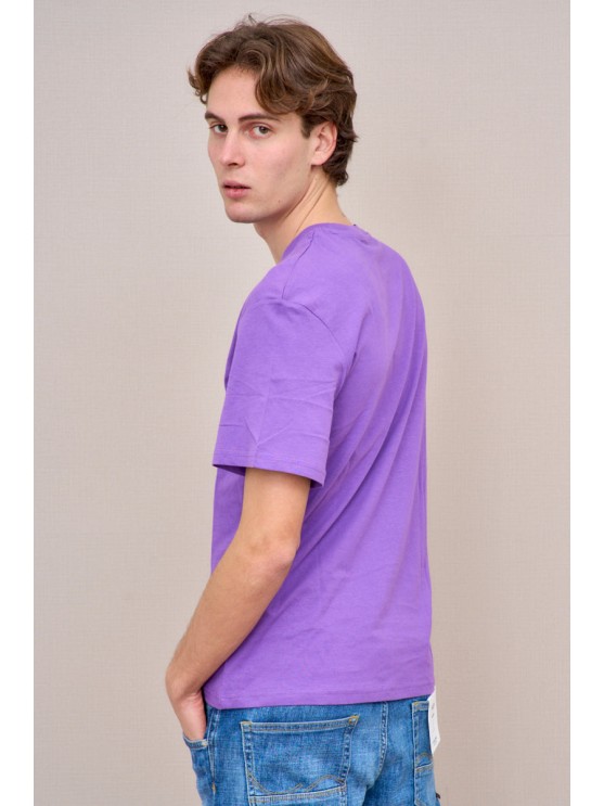 Jack Jones Men's Purple Print T-Shirt