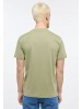 Mustang Green Print T-shirt for Men