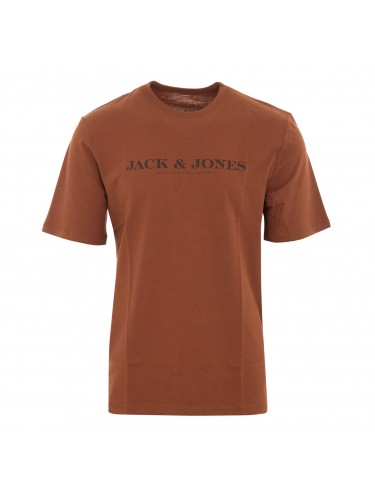 Jack Jones, футболки с принтом, коричневые, 100% бавовна, 12247886 Sequoia