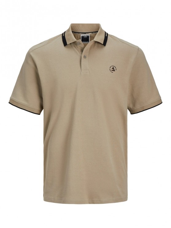 Brown Jack Jones Polo T-Shirt for Men