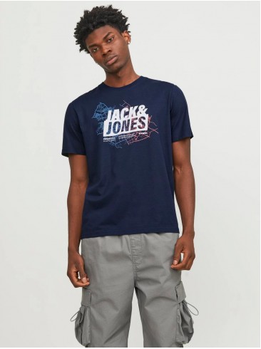 Jack Jones, Navy Blazer, футболки с принтом, синие