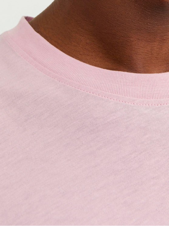 Jack Jones Pink Nectar T-Shirt with Print for Men