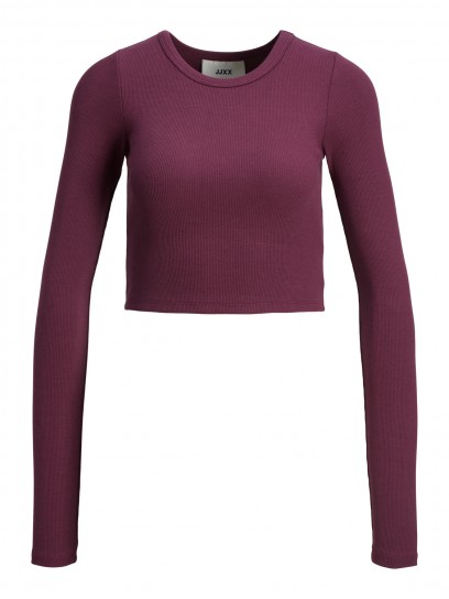 JJXX Long Sleeve Purple Grape T-Shirt for Women