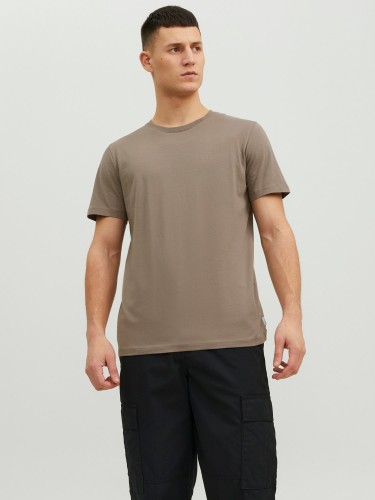 коричневі футболки, бавовна, Jack Jones, сорочка, 12156101 Falcon