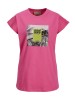 JJXX Women's Pink Printed T-Shirt