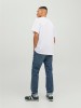 Чоловічі футболки з принтом від бренду Jack Jones в яскраво-білому кольорі