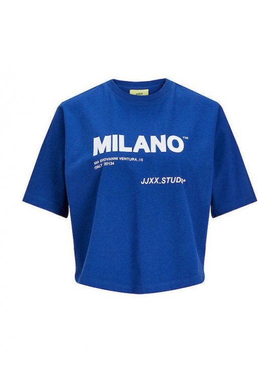 JJXX Blue T-Shirt with Print for Women