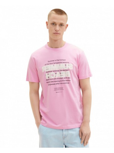 Tom Tailor, футболки с принтом, розовые, 1036478 31646