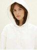 Tom Tailor Women's White Hoodie with Hood