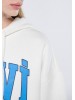 Mavi's oversized white hoodie for women