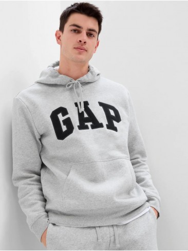 GAP, hoodie, gray, cotton blend, 850834-01
