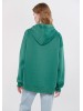 Stay comfy and stylish with Mavi's Green Oversized Hoodie for Women