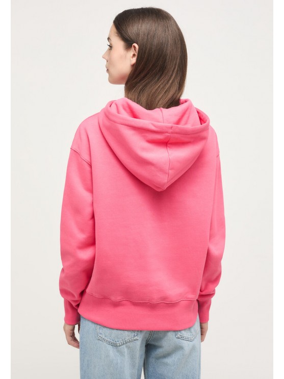 Mustang Pink Hoodie for Women - With a Stylish Hood
