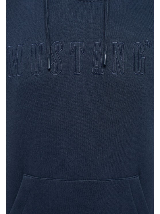 Stylish Mustang Hoodie for Men - Blue with Hood