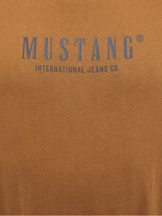 Мужской худи Mustang с капюшоном, коричневый цвет