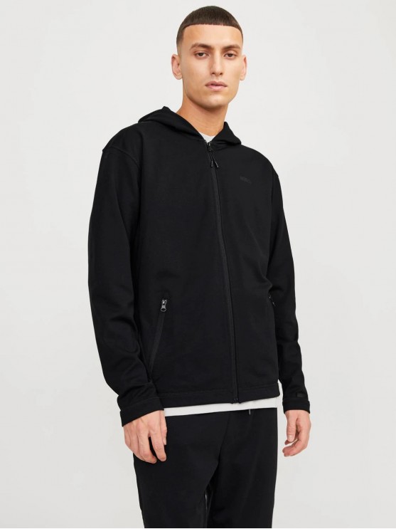 Shop the Jack Jones Black Hoodie for Men with a Stylish Hood