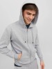 Stay stylish and comfortable with Jack Jones' Light Grey Melan Hoodie for Men