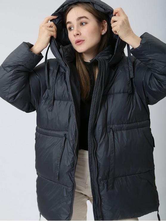 Stay stylishly warm this winter in Mustang's gray jackets for women