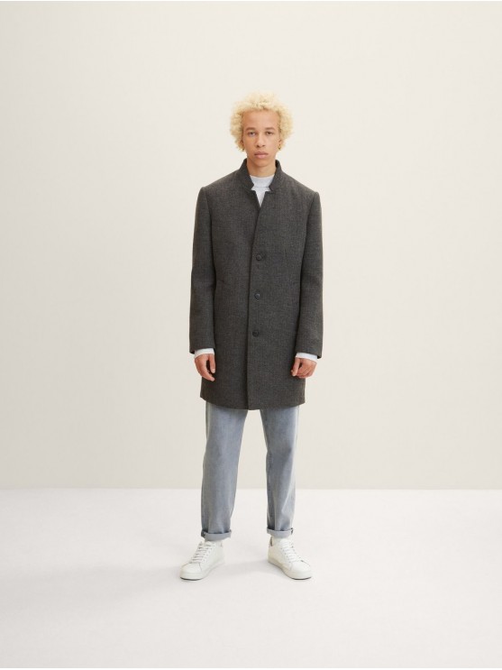 Чоловіче пальто Tom Tailor сірого кольору для осінніх та весняних днів