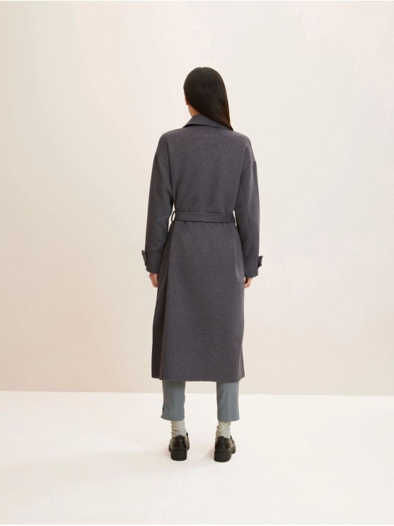 Tom Tailor Women's Gray Coats for Fall and Spring
