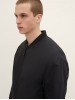 Stylish Black Bomber Jacket for Men by Tom Tailor