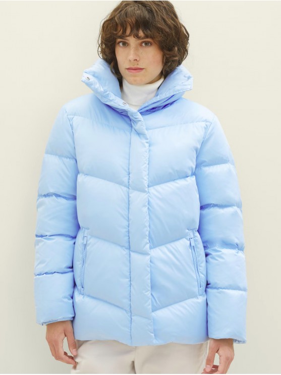 Куртка Tom Tailor зимова блакитна для жінок