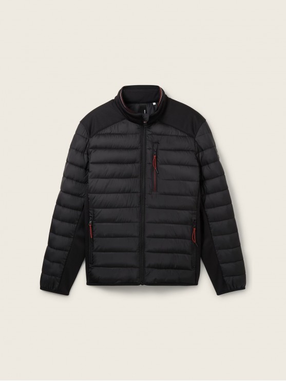 Tom Tailor Men's Black Jackets for Fall and Spring