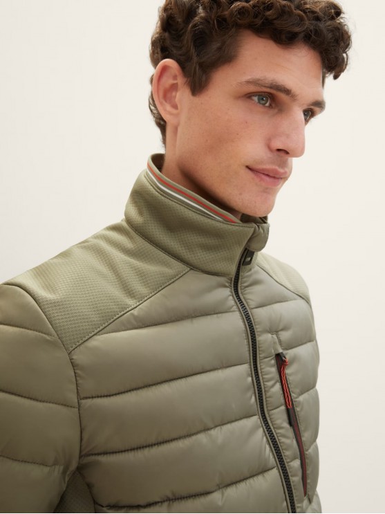 Tom Tailor Men's Green Jackets for Fall and Spring