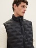 Tom Tailor Men's Black Vest for Fall and Spring