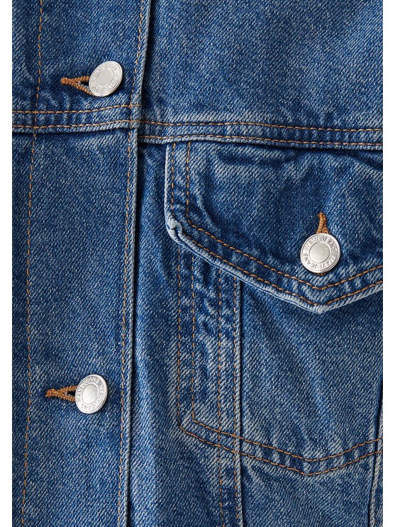 Женские джинсовые куртки Mavi синего цвета для осени-весны