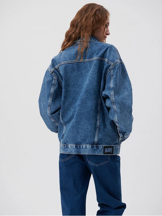 Оversized denim jacket in blue from Mavi - perfect for fall and spring