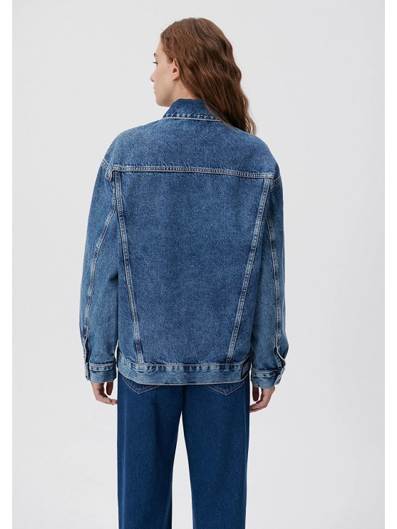 Mavi - оверсайз джинсовая куртка синего цвета для женщин