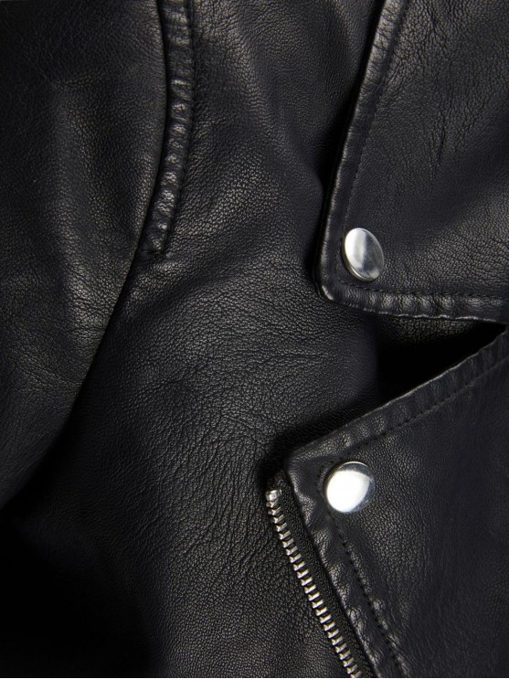 JJXX Чорні куртки з екошкіри для жінок - осінньо-весняний верхній одяг