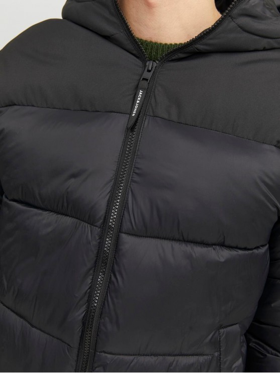 Чоловіча куртка Jack Jones - чорна зимова верхня одежа