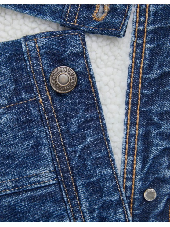 Чоловіча джинсова куртка від Jack Jones у синьому кольорі