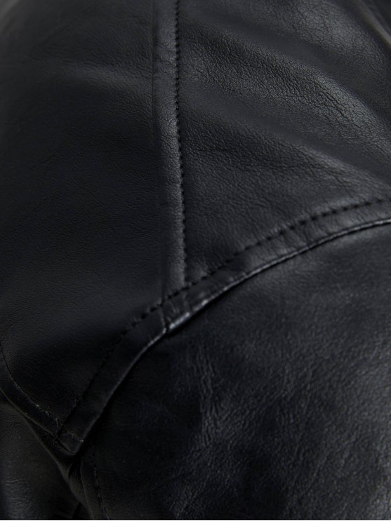 Чоловічі куртки з екошкіри від Jack Jones в чорному кольорі