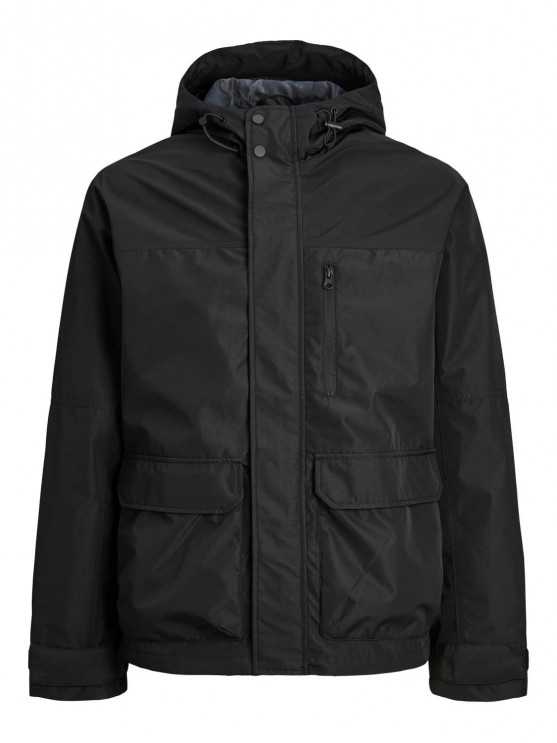 Stylish Men's Black Jacket by Jack Jones - Perfect for Fall and Spring